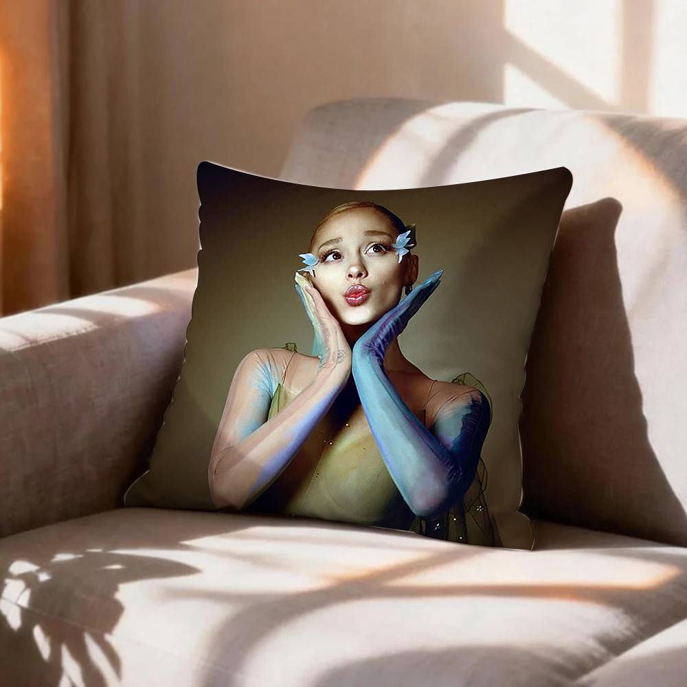 Music Star Ariana GGrande Pillow Case Pattern Printed Pillowcase For Living Room Sofa Cushion Cover