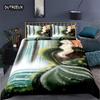 Mermaid Bedding Set Queen Size Print Duvet Cover Comforter Cover With Pillowcases For Girls Boys Teens Gift Home Bedroom Decor