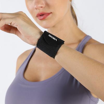 Vbosi 1 Piece Women Men Unisex Lightweight Adjustable Wrist Wrap – Support For Work, Badminton & Gym Training