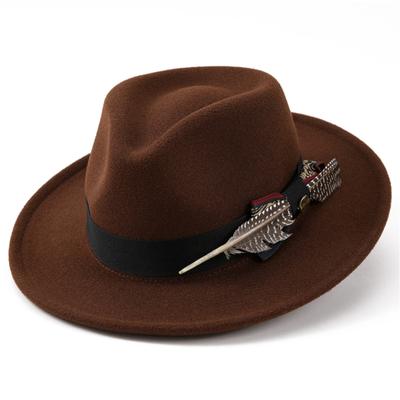 Wool Hat For Men, Fashionable And High-end, Feather Peach Heart Ceremonial Hat For Women, High-quality Knight Hat