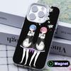 ReZero Rem Ram White Translucent MagSafe Mobile Phone Case for iPhone 17 16 15 14 13 12 11 X XR XS Air Pro Max Plus Cover