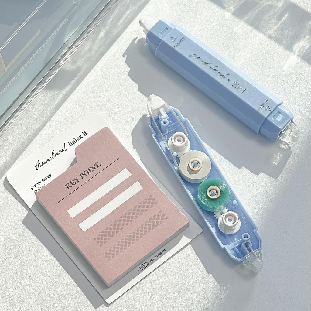 Dual-Ended Correction & Glue Pen for Students - Transparent, High-Value