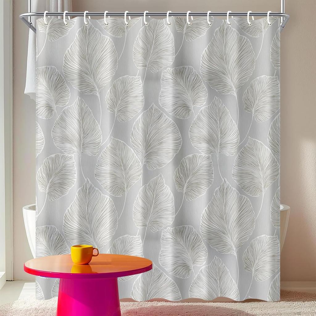 Color Block Duschvorhang 72x72 Zoll Lebendiges Retro Geometrisches Badezimmerdekor Moderner Pop-Art-Stil Wasserdichter Stoffvorhang