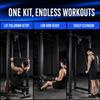 5 piezas Capacidad de Carga 200KG Polea de Fitness Cable de Acero Ajustable Cuerda de Acero Entrenamiento de Fuerza