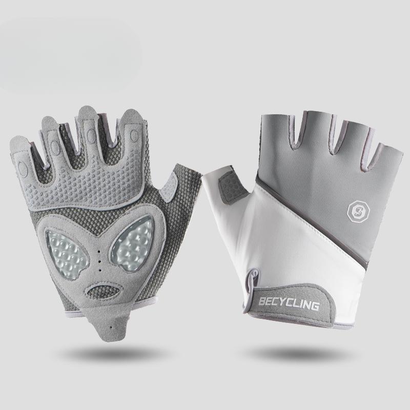 

Уличные виды спорта Велоспорт Противоскользящие Дышащие и Амортизирующие Перчатки без пальцев Женское Оборудование Тренировочные Перчатки против Мозолей average size