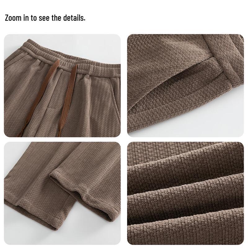 JEEP Men's Chenille Loose Wide-Leg Casual Pants