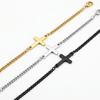 Cold Fashion Stainless Steel Cross Versatile Bracelet Simple Gold Accessories