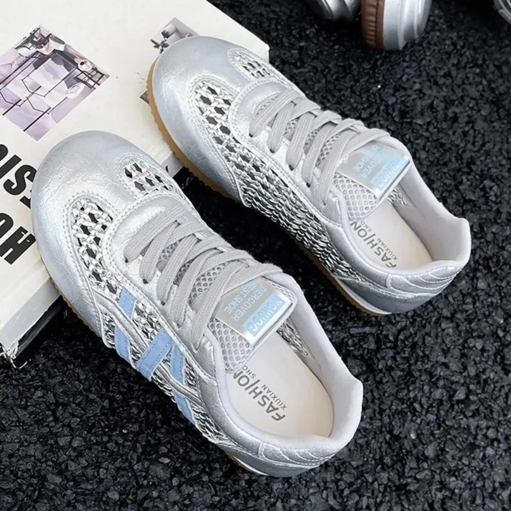 2025 Summer New Mesh Breathable Woven Forrest Gump Shoes Sports and Casual Moral Training Shoes
