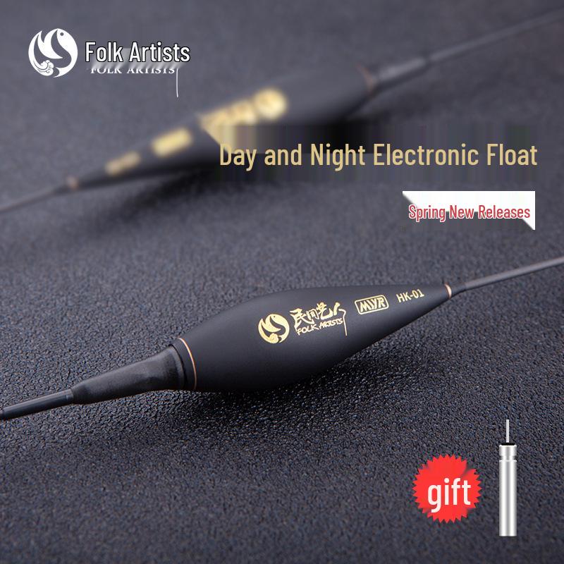 Folk Artist Luminous Nano Float: Super Bright Electronic Night Fishing Gear for Crucian Carp and Large Fish. ET09