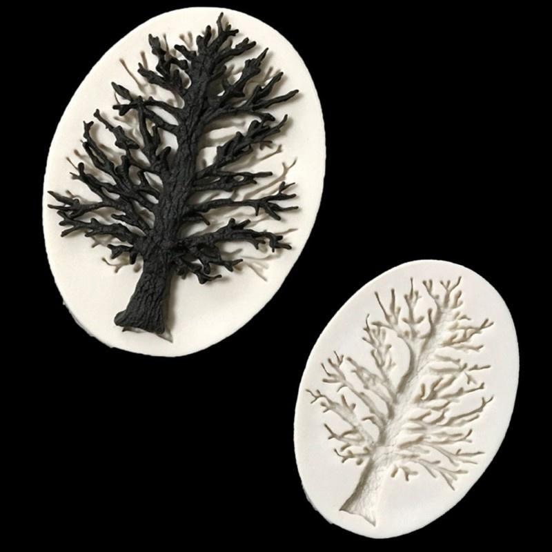 Nová pomůcka na zdobení dortů ze silikonových forem na čokoládu ve tvaru stromu