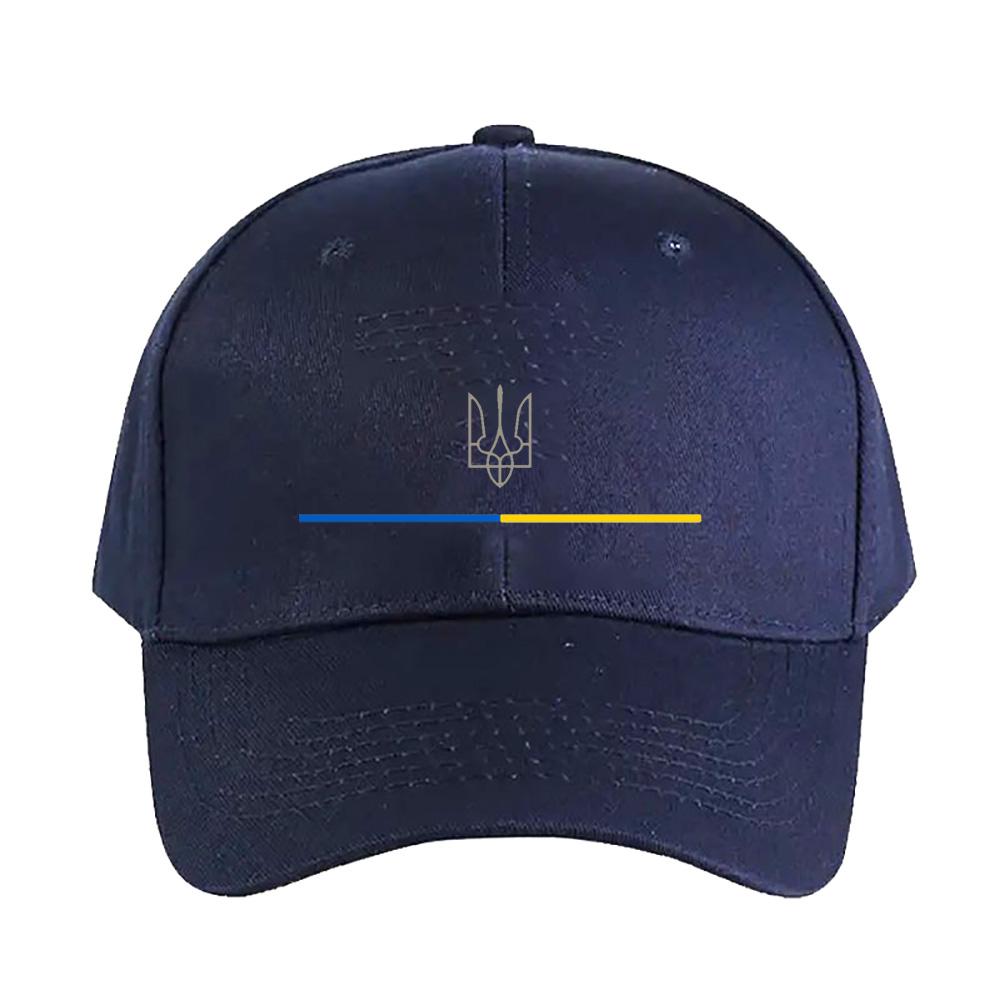 Ukrainian Trident Tryzub Escudo Blue Yellow Stripe Flag Ukraine cap Summer Woman Man Adult Hat Adjustable Printed Baseball Caps