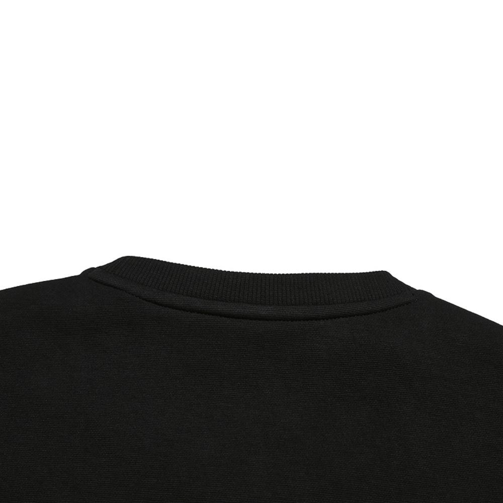 Fila White Simple Comfortable Fashion Casual Versatile Pullover Crewneck Sweatshirt Men Sweatshirt Black F11M543217FBK