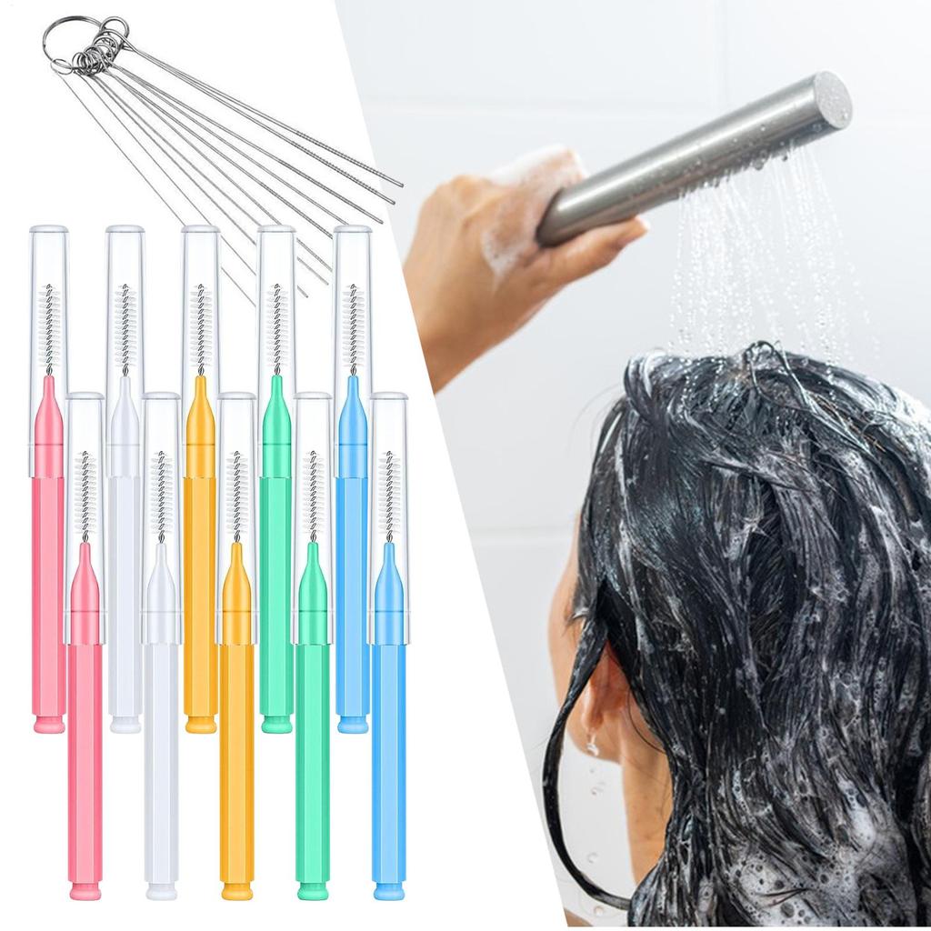 Shower Head Cleaning Tool 10 Pieces Shower Head Nozzle Crevice Cleaner Picks Stain Remover For Bathroom Aerators Household