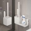 Durable Toilet Brush Set Wall Mounted Floor Toilet Cleaning Tool  Bath Accessories