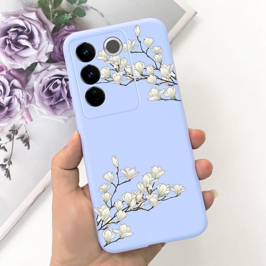 For Vivo V27 Case Vivo V27e V2237 Cute Fashion Painted Cover Soft Silicone Phone Case For Vivo V27 Pro V 27 V27e Back Cover Bags