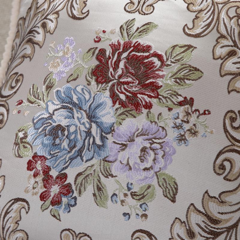 Jacquard High-precision Pillowcase Without Core, Light Luxury Pillow Bed, Bedside Cushion Embroidery Process