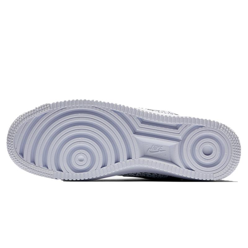 Nike Air Force 1 Flyknit 2 Schwarz Pure Platinum Sneaker AV3042-001