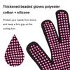 Heat Resistant Gloves Hair Styling Mitts with Silicone Bumps Thermal Hair Styling Gloves Multifunction Hair Styling Supplies