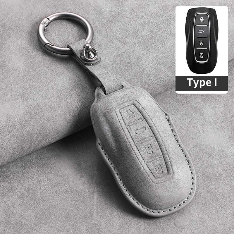 4 Buttons Leather Car Remote Key Case Cover for Ford Tourneo Custom 2025 Equator Sport Equator for JMC Territory Key Accessories