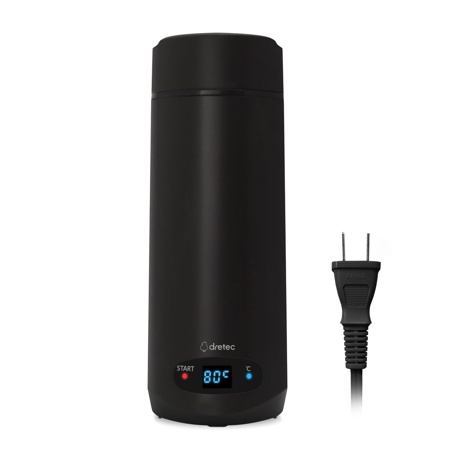 

dretec Контроль температуры кипения Горячая температура Одиночный сон в черной бутылке, Вода, Кипение, Контроль, 50/60/70/80/90/95℃, Обслуживание, На открытом воздухе,