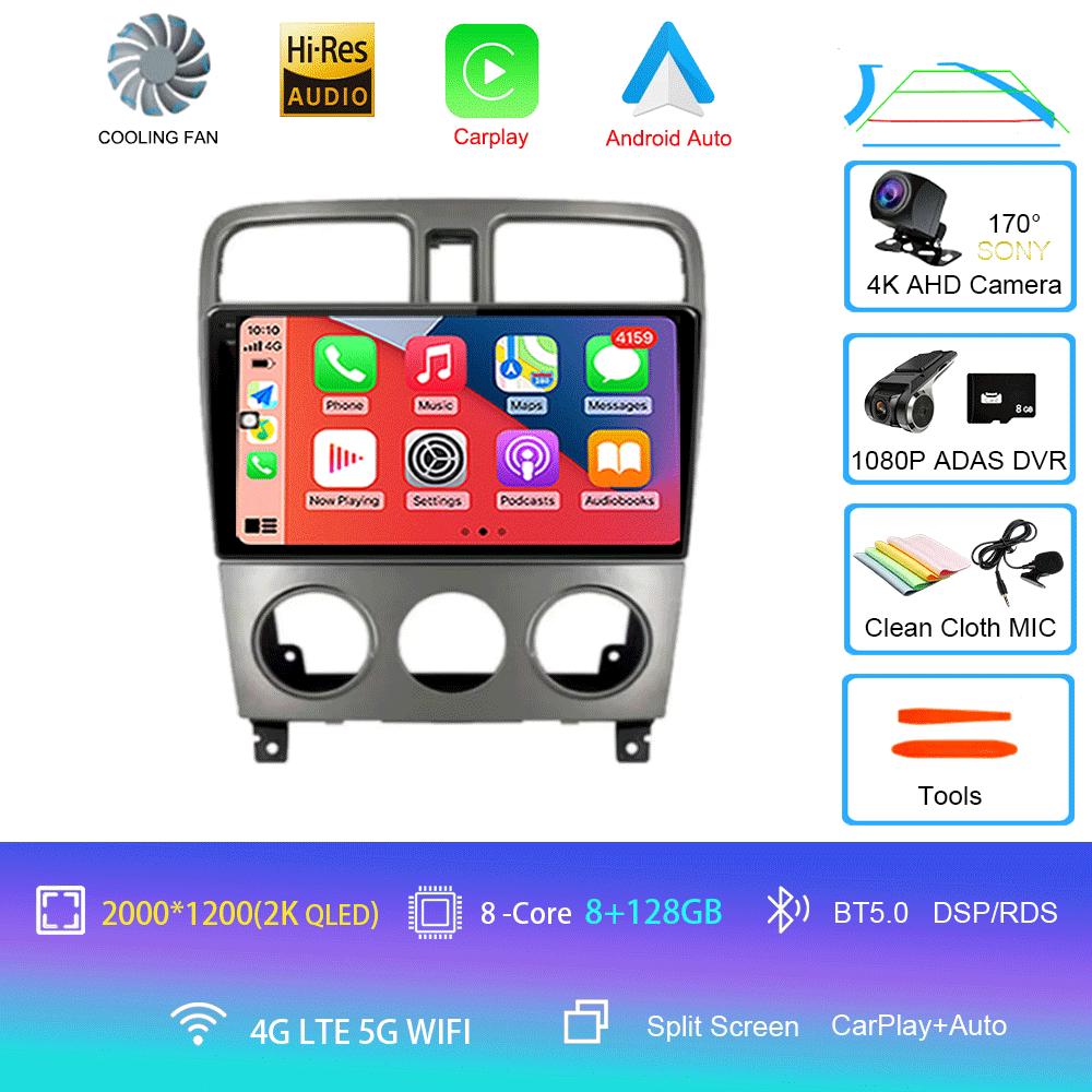 For Subaru Forester SG 2004 - 2008 Car Radio Android 14 Carplay Navigation GPS Multimedia Player 5GWiFi+4G Stereo 2 DIN BT Auto