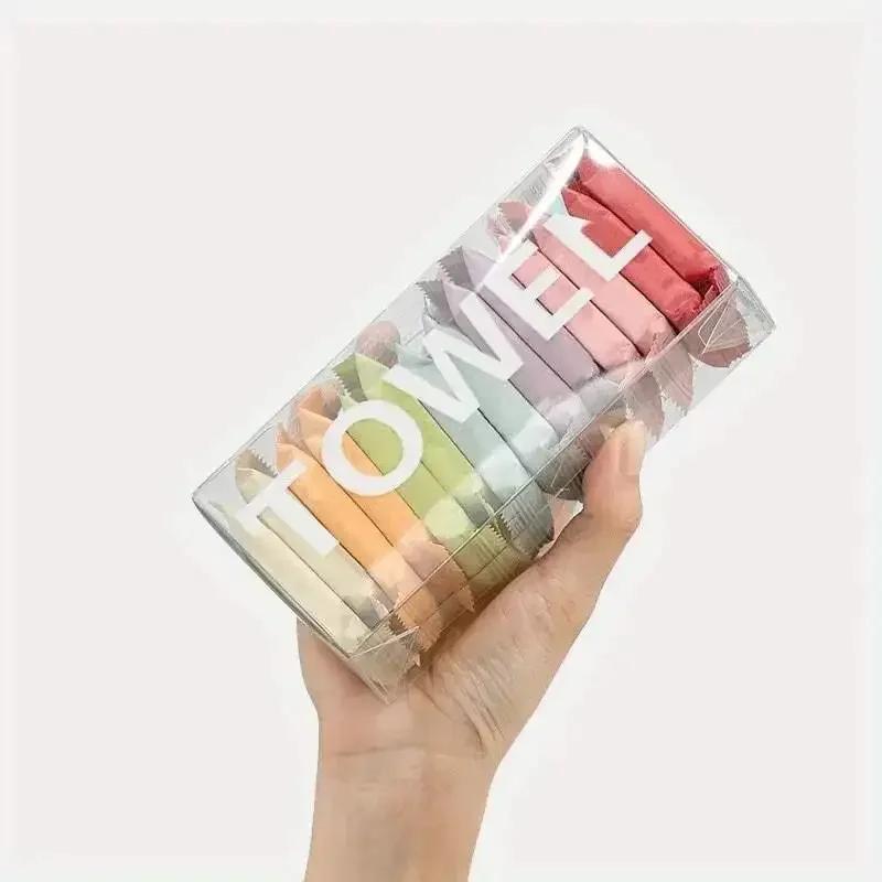 Pure Cotton Non-Woven Fabric Disposable Compressed Travel Portable Washcloth Women's Makeup Remover Towel Face Wipes