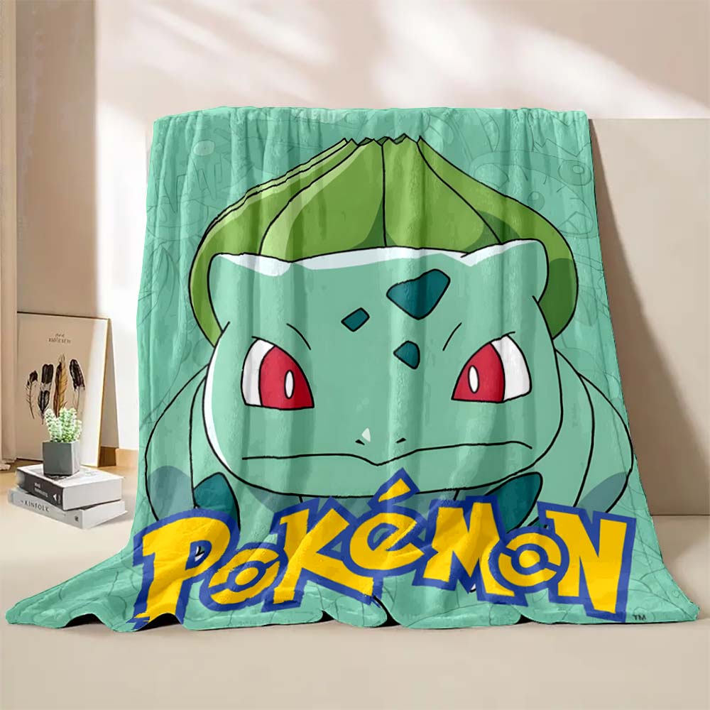 1PC Pokémon Pikachu Pattern Blanket Warm Soft Fluffy Kids and Adults Sofa Bed Throw Blanket Outdoor Travel Camping Luxury Gifts