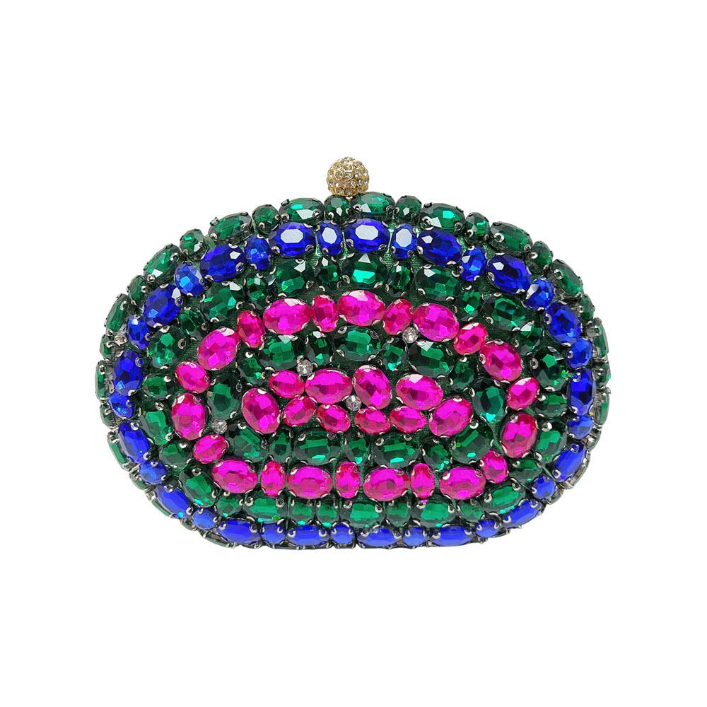 High Society Evening Party Bag - Fashionable Diamond-studded Handbag, Chain Strap Handbag, Crossbody Bag, Women's Bag