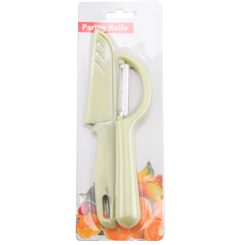 Multifunctional Fruit Knife & Peeler Set: Portable Melon & Vegetable Grater.