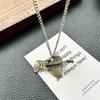 Sweater Chain Punk Rock Pendant Vintage Music Guitar Necklace Guitar Pick Necklace  Jewelry Gift