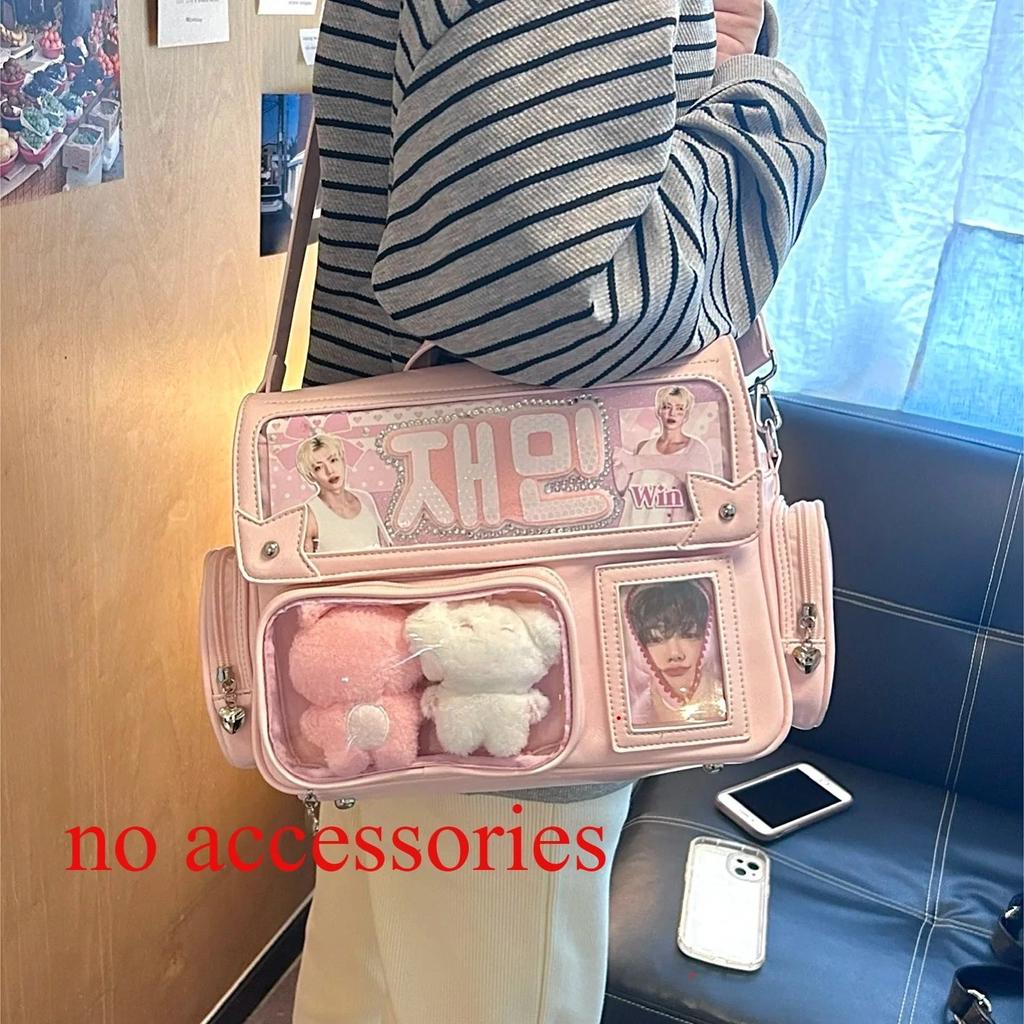 High Capacity Transparent Ita Bag Cute Girl Star Sac Femme Japan Original Bolsos De Mujer Crossbady Bags for Woman Bolso
