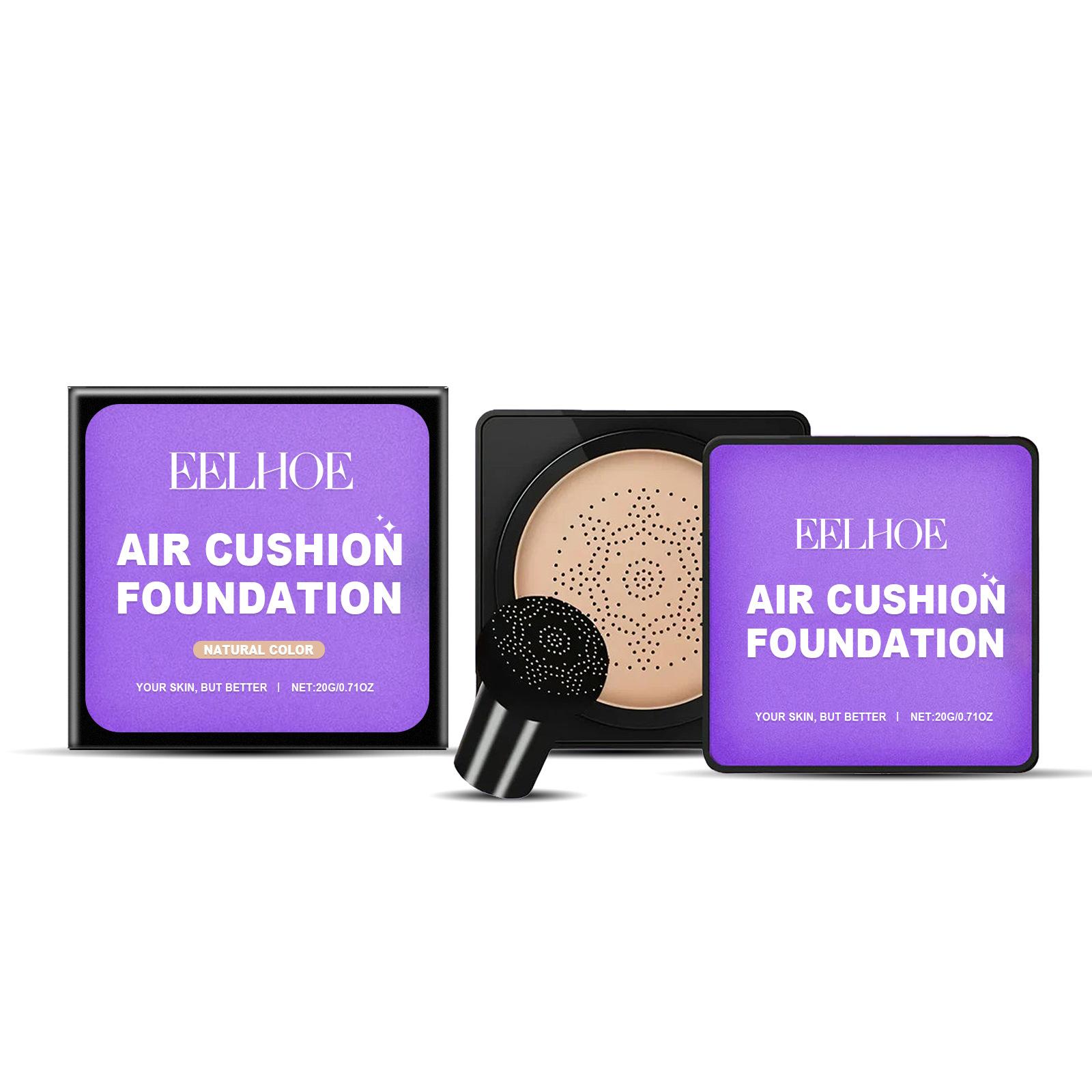 Mushroom Head Air Cushion Foundation, Small Mushroom Air Cushion Moisturizing Concealer Face Makeup