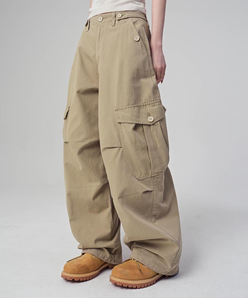 AVANDRESS Enter Wide Cargo Cotton Pants - 6Col (A Type)