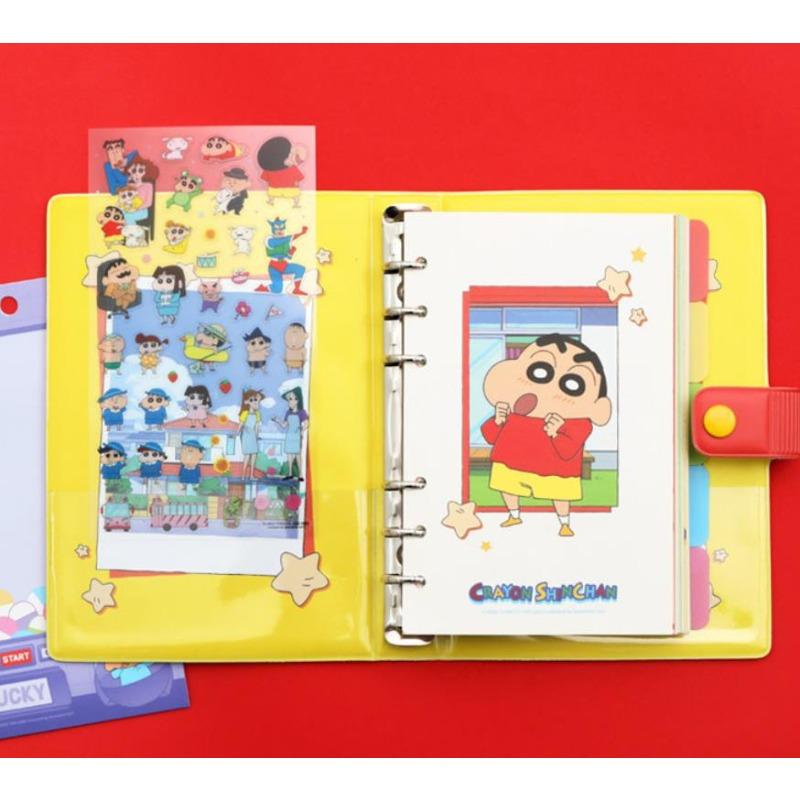 Crayon Shin chan Transparent Cartoon Account Decoration Po Bag Phone Notebook Gooka Transparent Stickers Gifts