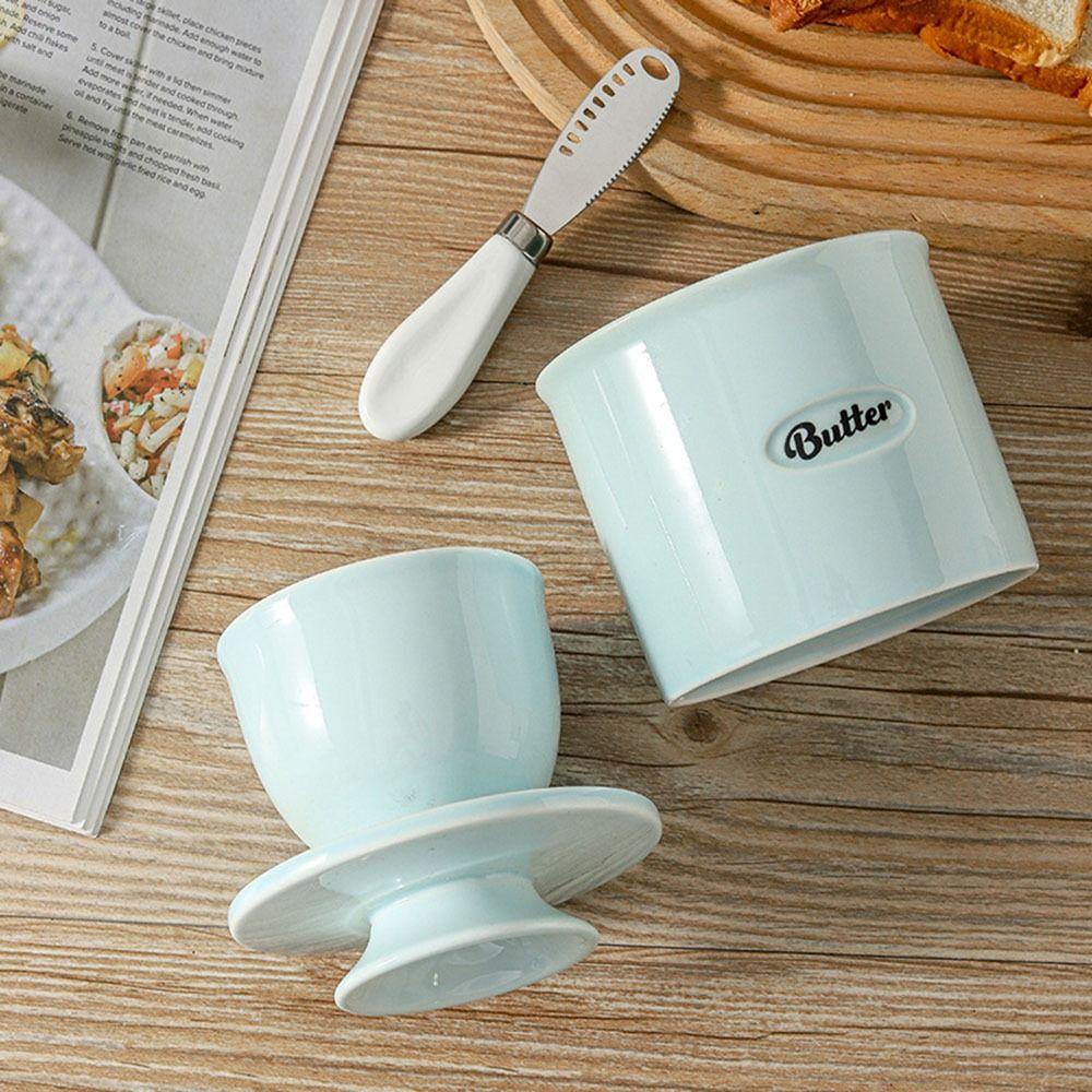 Handmade Cheese Keeper With Lid Butter Dish Convenient Butter Holder  Countertop Use