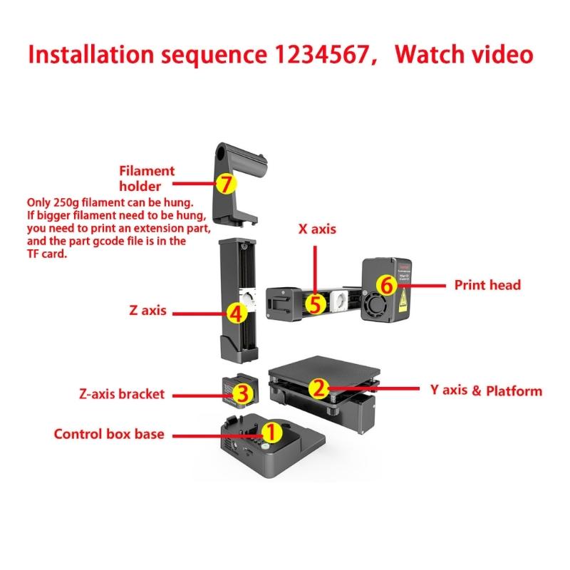 K10 Entry Level 3D Printer 12V Suitable For DIY Projects and Ecommerce Toy Fun 3D Printing Machine
