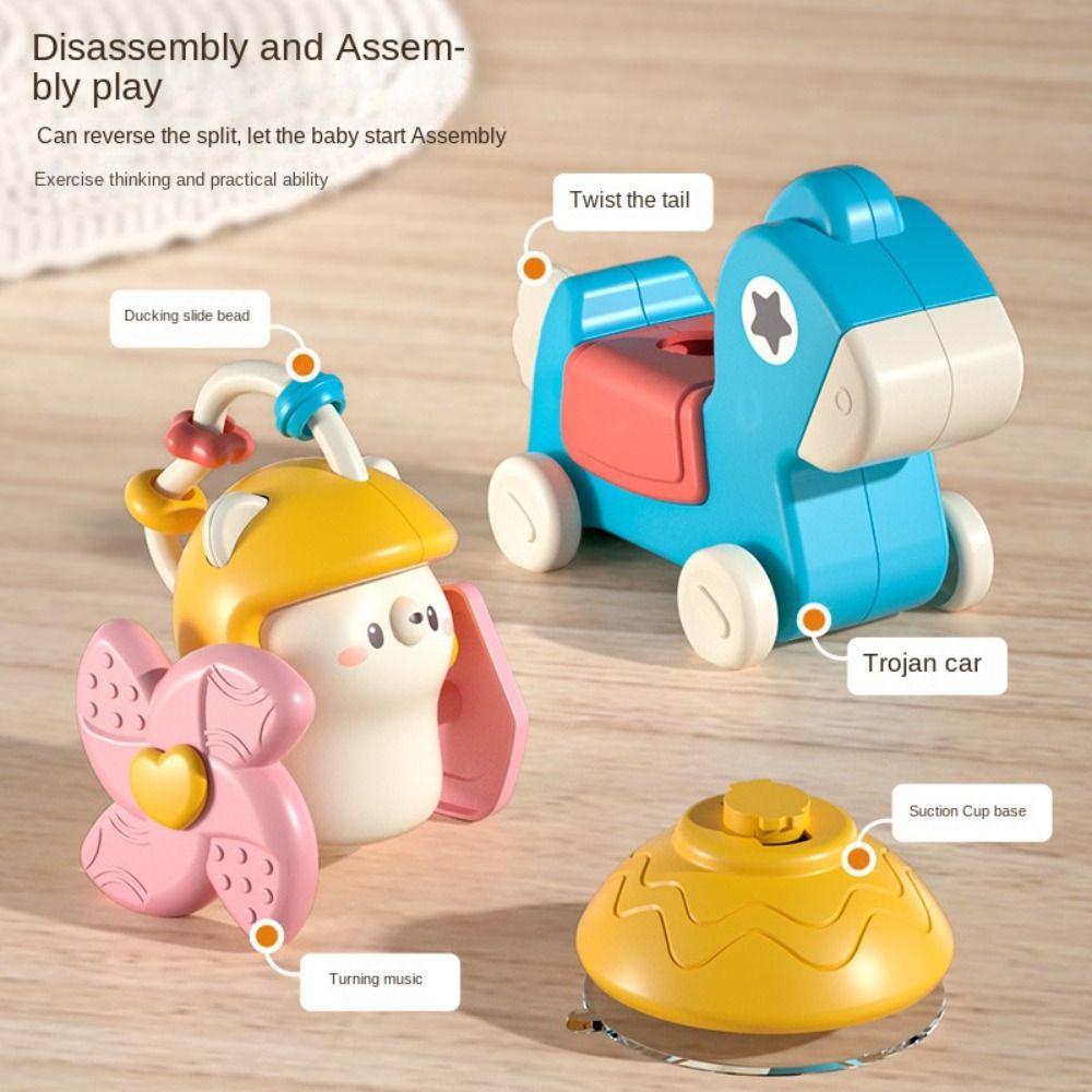 With Suction Cups Carousel Suction Cup Toy Fixed High Chair Carousel Toy   Preschool