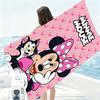 1PC Minnie Mouse Pink Print Beach Towel Polyester Quick Dry Lightweight Soft Towel for Swimming Surfing Camping Travel