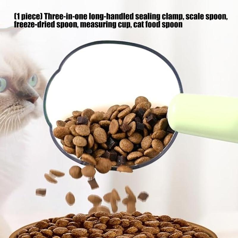 Accurate Measuring Spoon With Sealing Function For Hygienic Food Scooping And Storage Solution In Cooking And Pet Care