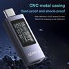 KWS-2301C USB Type-C Tester DC4-30V 0-12A Current Voltage Monitor Digital Ammeter Power Meter Charging Detector for Cell Phone