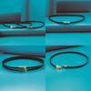 Collana girocollo geometrica con ciondolo quadrato in acciaio al titanio per donna
