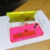 Wrist Strap Fluorescence Shockproof Case For Iphon 13 12 11pro Max Xr Xs Max X 7 8 Plus Transparent Soft Stand Holder Back Cover