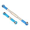 CNC Machining Aluminium Alloy Steering Linkage Rod Set for WPL 1608T RC Truck (Blue)