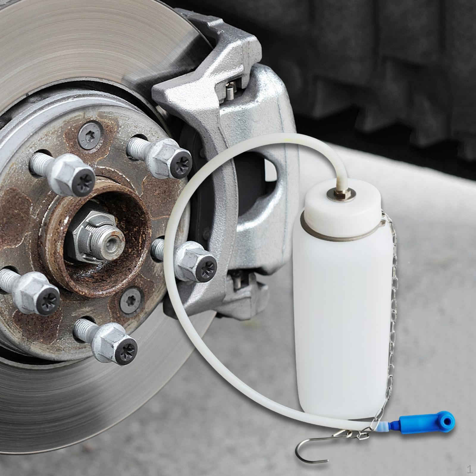 Brake Bleeder Bottle 1L Fluid Bleeding with Hanging Hook for Vehicle