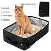 Tragbare wasserdichte Katzentoilette: Faltbare Reise- und Outdoor-Katzenklo-Tasche