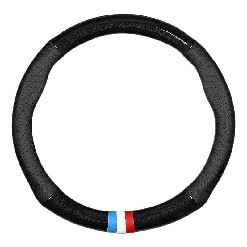 Ford Steering Wheel Cover: Genuine Leather for Edge, Edge-S, Focus, EcoSport, Taurus, Escape, Mondeo - All-Season Use