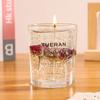 Real Flower Jelly Scented Candle Floral Candle Glass Bedroom Fragrance Ornament Gift