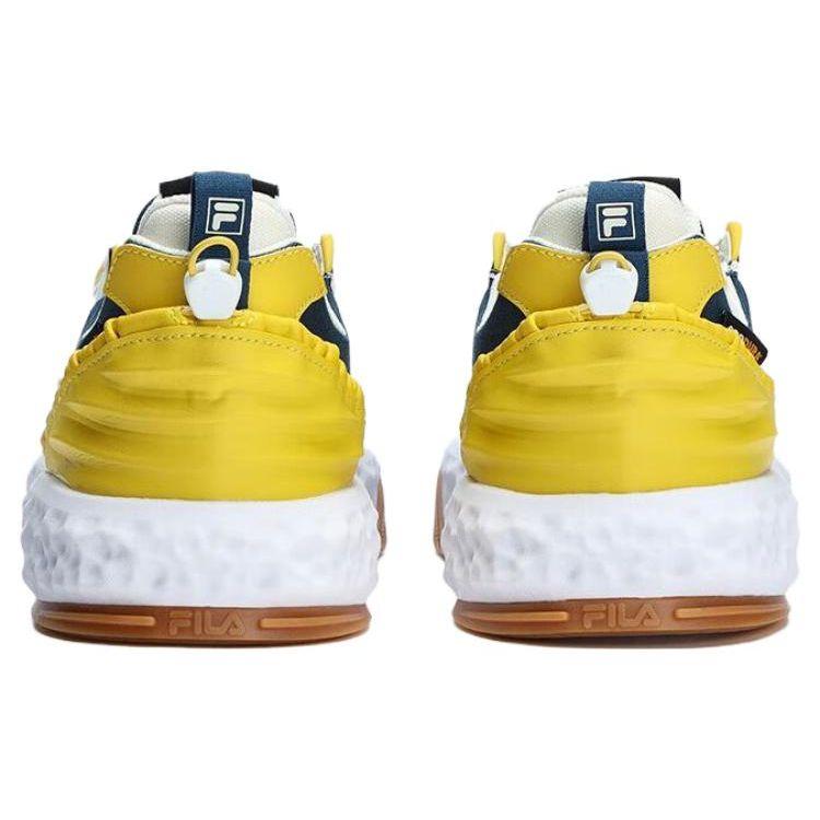 FILA Viva Fabric Non-Slip Shock Absorbing Low-Top Skate Shoes Men Sneakers White Blue F12M323201FBA