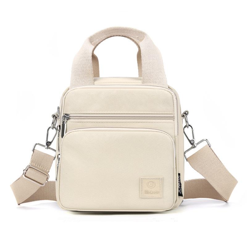 Women's Multifunctional Nylon Backpack Solid Color Shoulder Bag Crossbody Bag Commuter Handbag