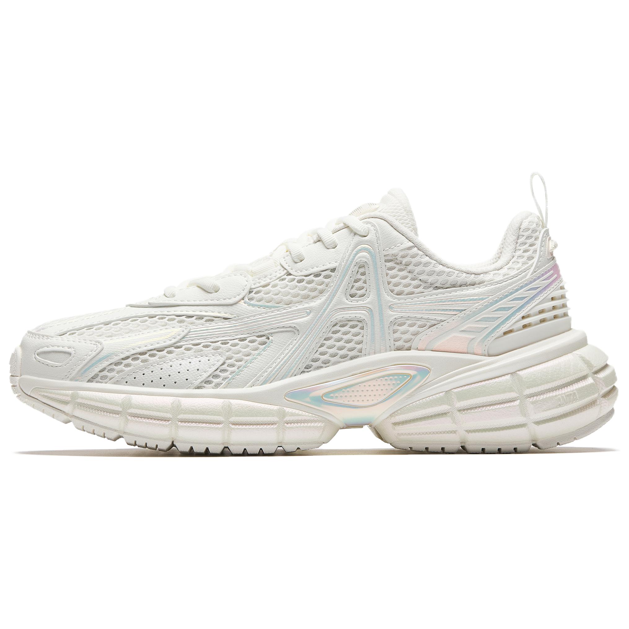 ANTA Women s Retro Chunky Dad Shoes Off White Iridescent 112548801R-2 42